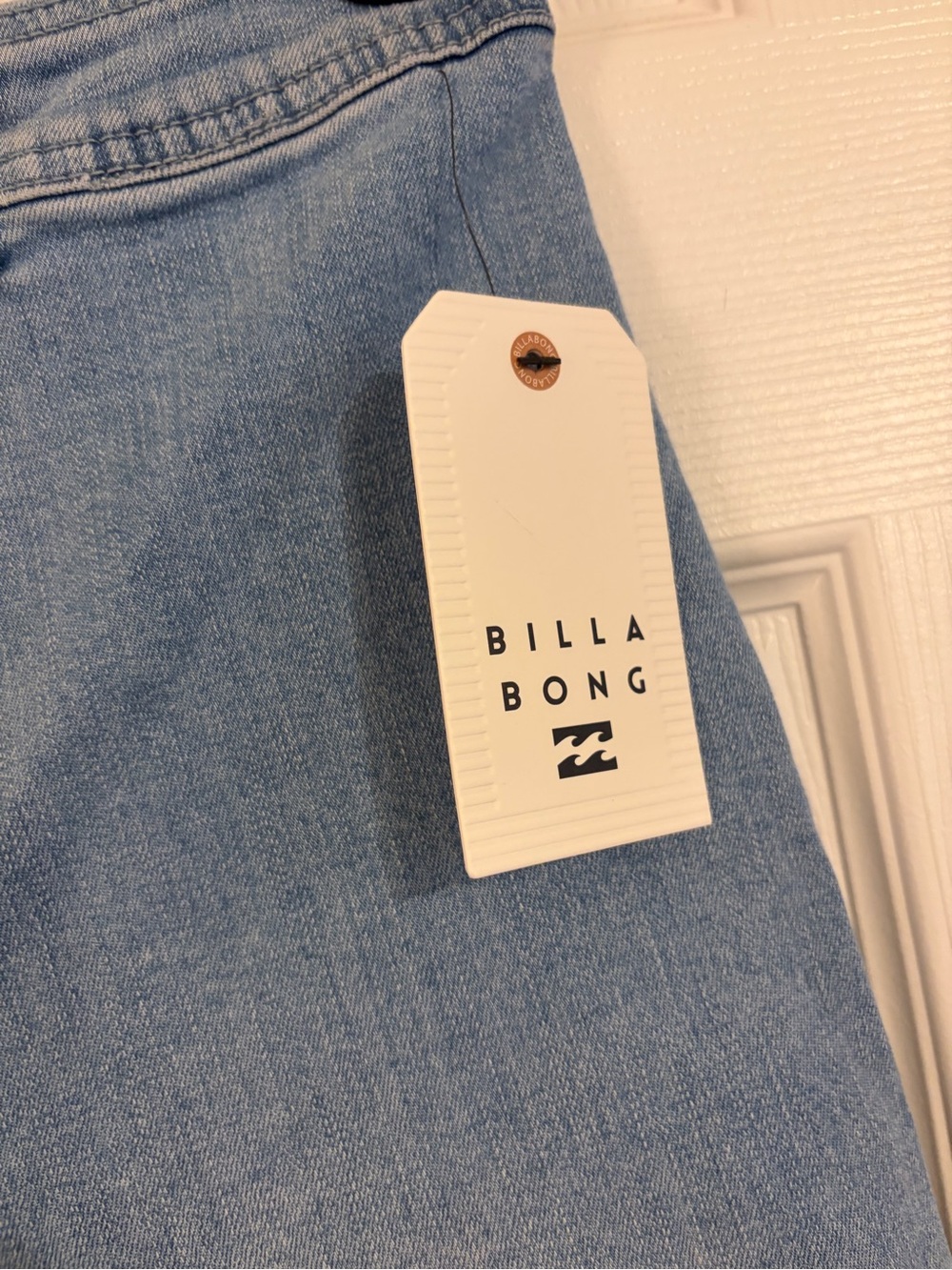 Billabong Light Blue High-Rise Wide Leg Jeans - Picture 5 of 6